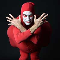 Red Bastard, Bouffon Clown, invites you to see the show voted Best of Fest.  Do You Dare? 